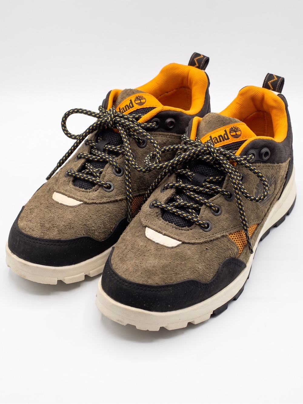 Timberland Garrison Trail Low Waterproof Hiking Shoes Mens Brown Orange Mens 7